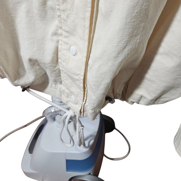 Lane Bryant Womens Plus Size Drawstring Hem Snap-Front Shirt Jacket - Size 22 - Picture 9 of 9